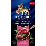 Richard чай черный Royal Cornelian Cherry & Peppermint, 25 пакетиков